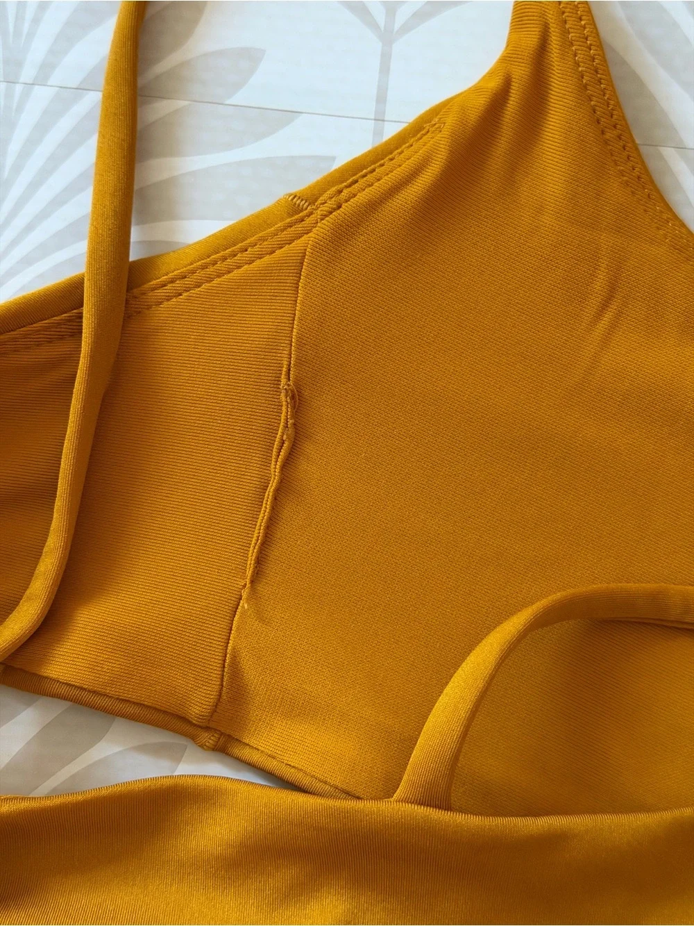 Left On Friday | Pool Days Top 24 Karat (Golden Mustard) - Size Small